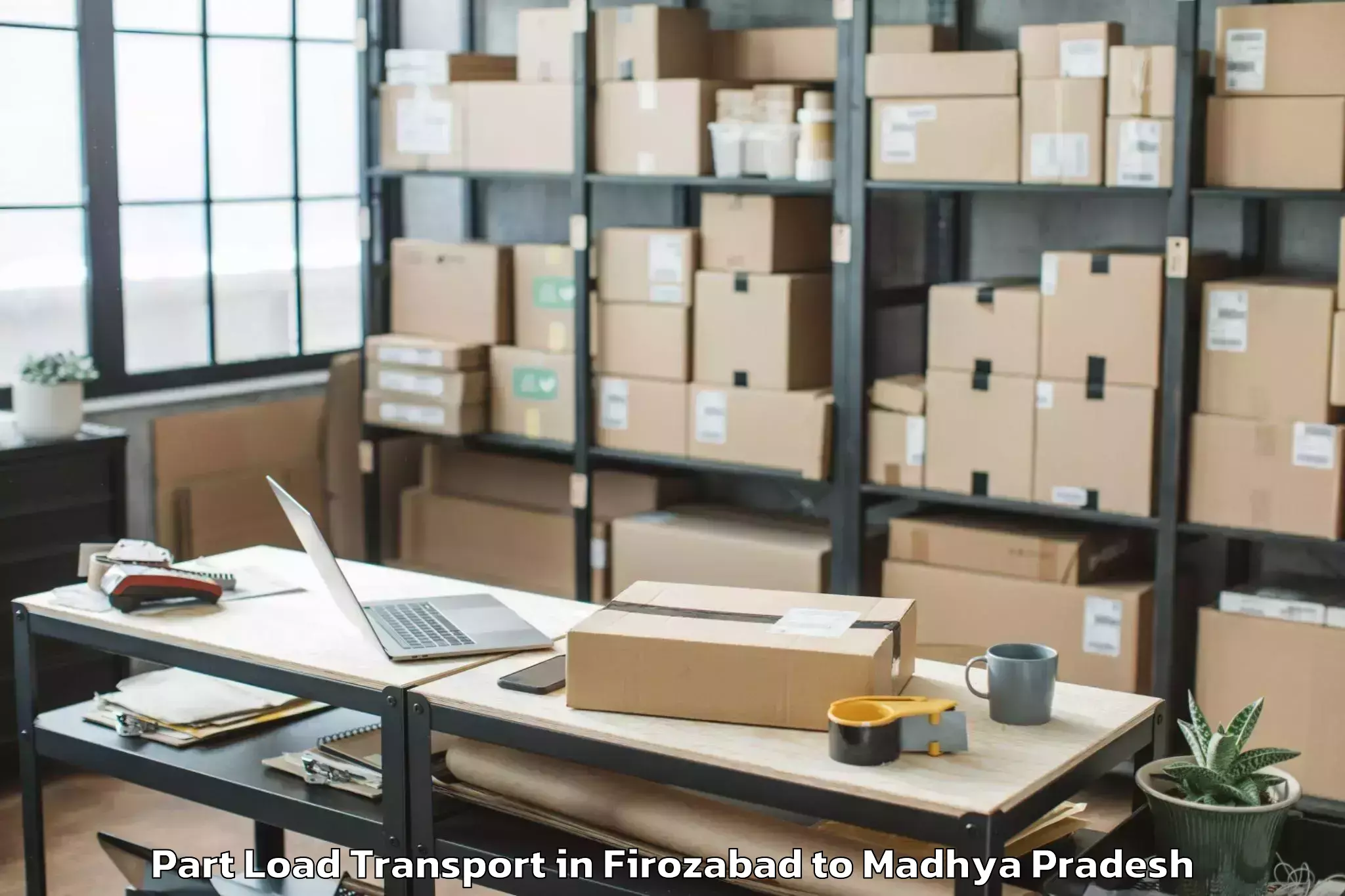 Affordable Firozabad to Vikram University Ujjain Part Load Transport